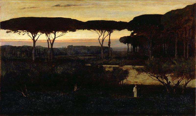 George Inness Pines and Olives at Albano, oil painting picture